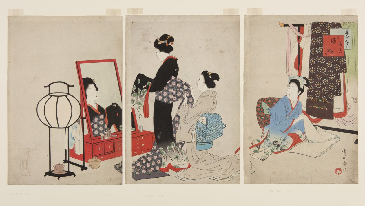 November, Hochzeit (Farbholzschnitt) von Shuntei Miyagawa