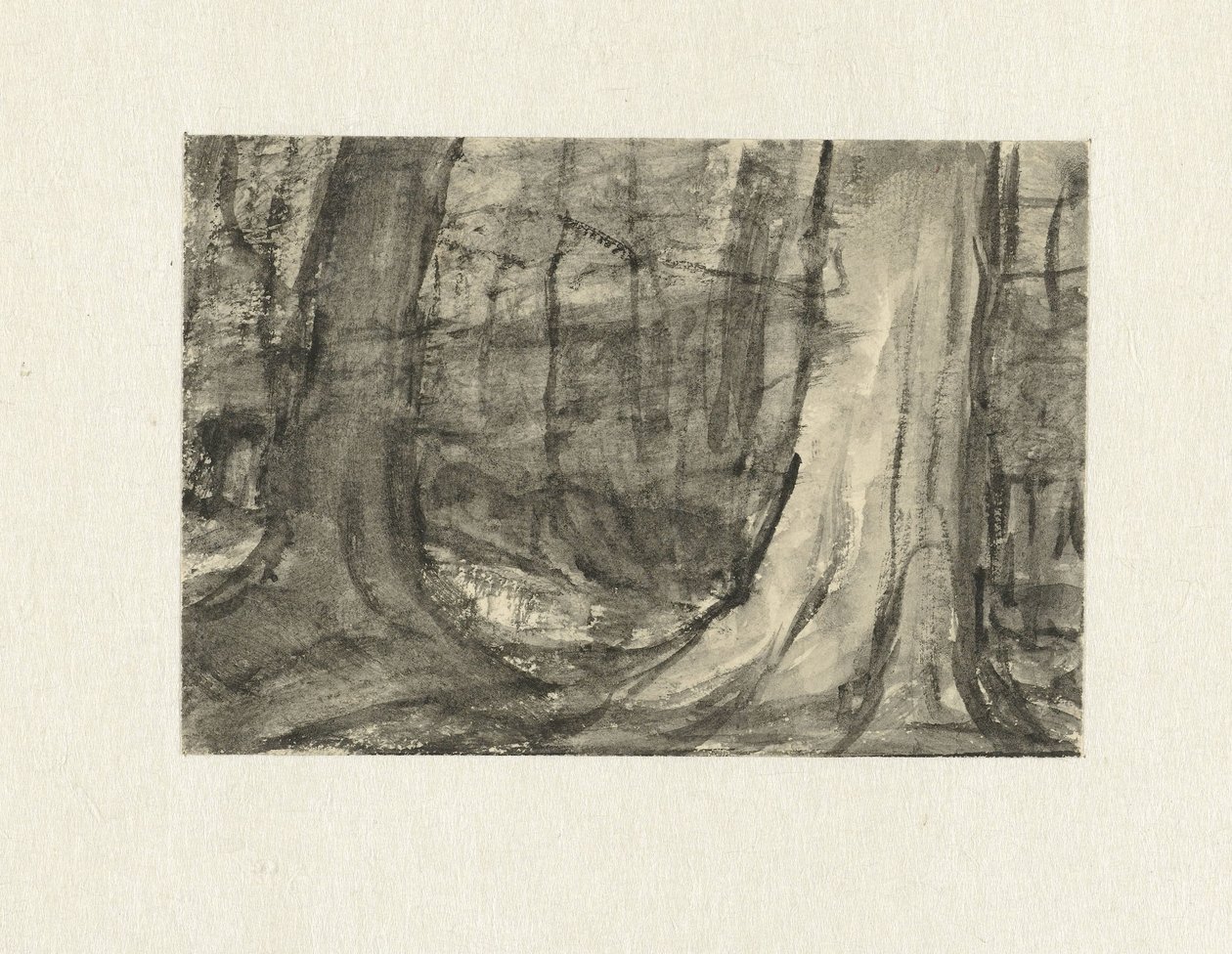 Blick zwischen Bäumen von Sientje Mesdag van Houten