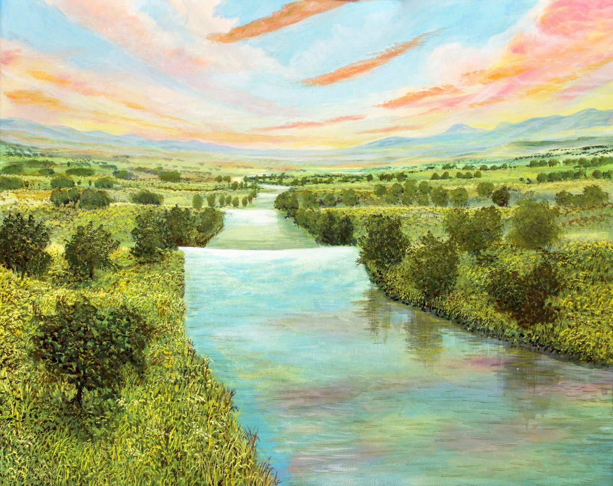 Flusswelle von Silvian Sternhagel