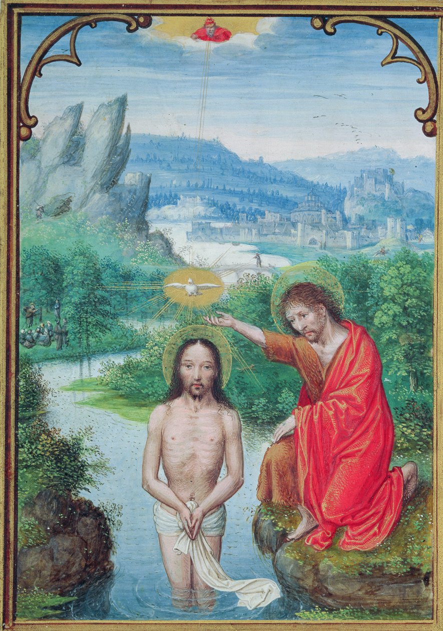 Taufe Christi von Simon Bening