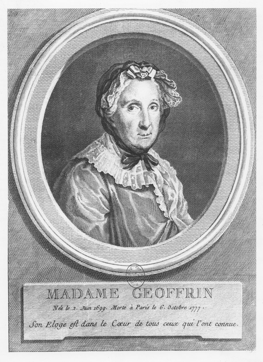 Porträt von Madame Geoffrin von Simon Charles Miger