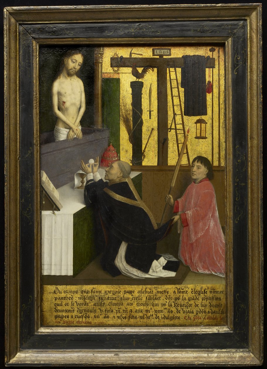 Die Messe des Heiligen Gregor von Simon Marmion