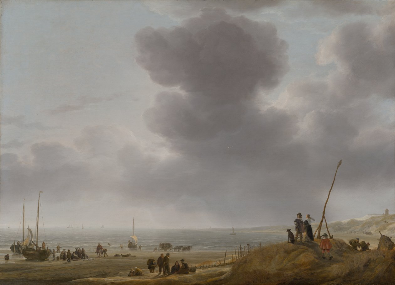 Strandansicht, 1643 von Simon Jacobsz. Vlieger
