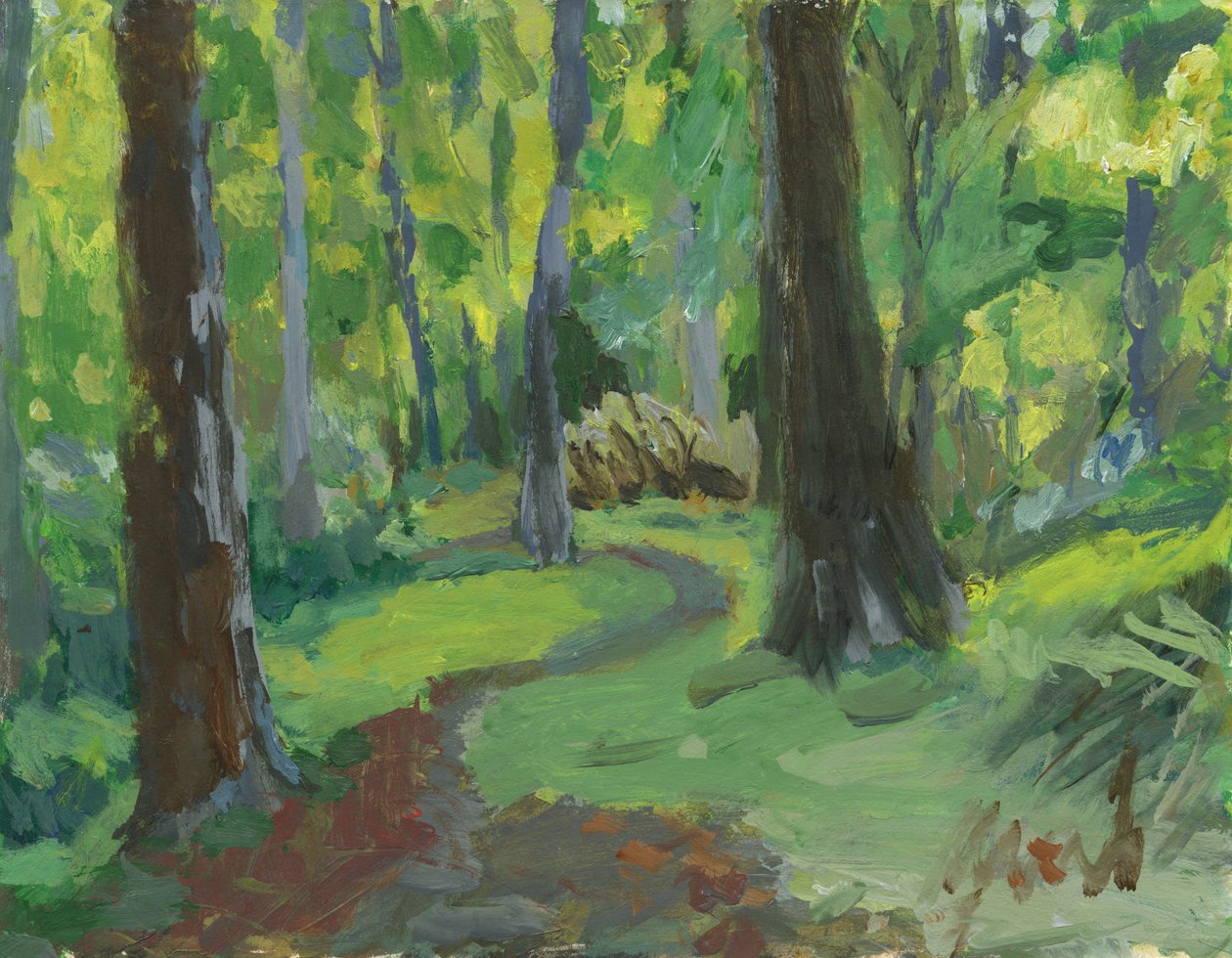 Waldweg, 2023 von Simon Neville