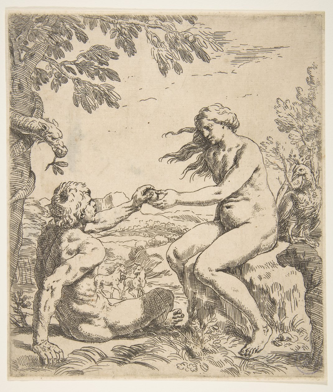 Adam und Eva, ca. 1639 von Simone Cantarini