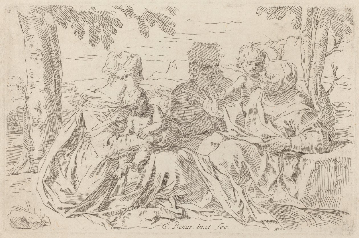 Die Heilige Familie von Simone Cantarini