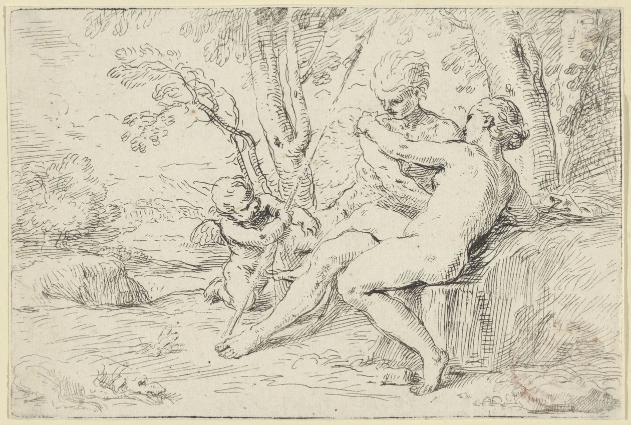 Venus und Adonis von Simone Cantarini