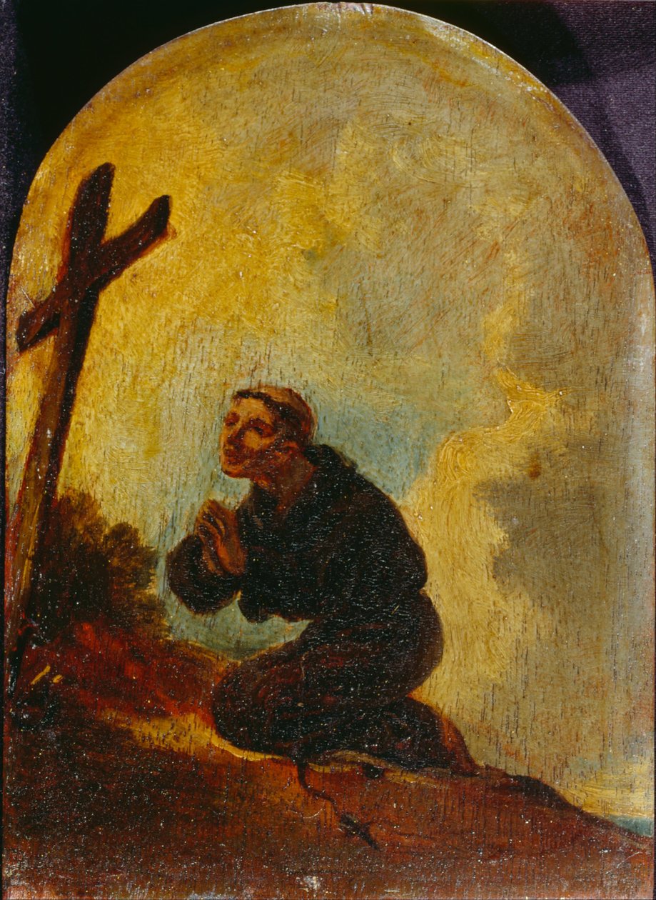 Mönch im Gebet von Sir Peter Francis Bourgeois