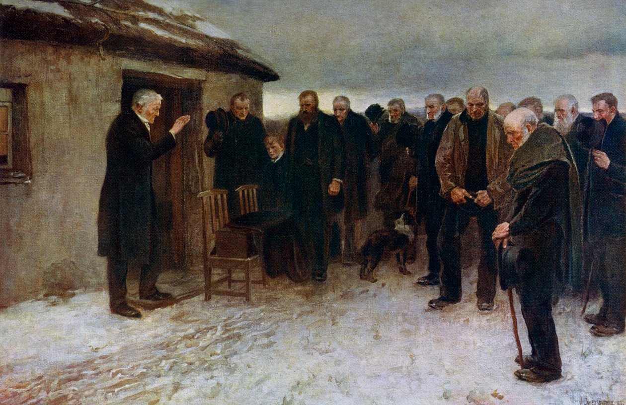 Ein Hochlandbegräbnis, 1882, 1912 von James Guthrie