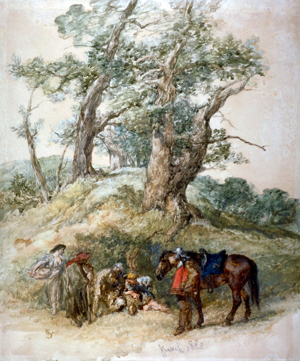 Ein Halt, 1888 von Sir John Gilbert
