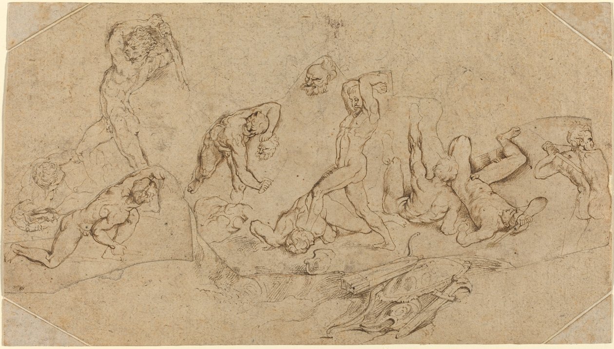 Schlacht der nackten Männer von Sir Peter Paul Rubens