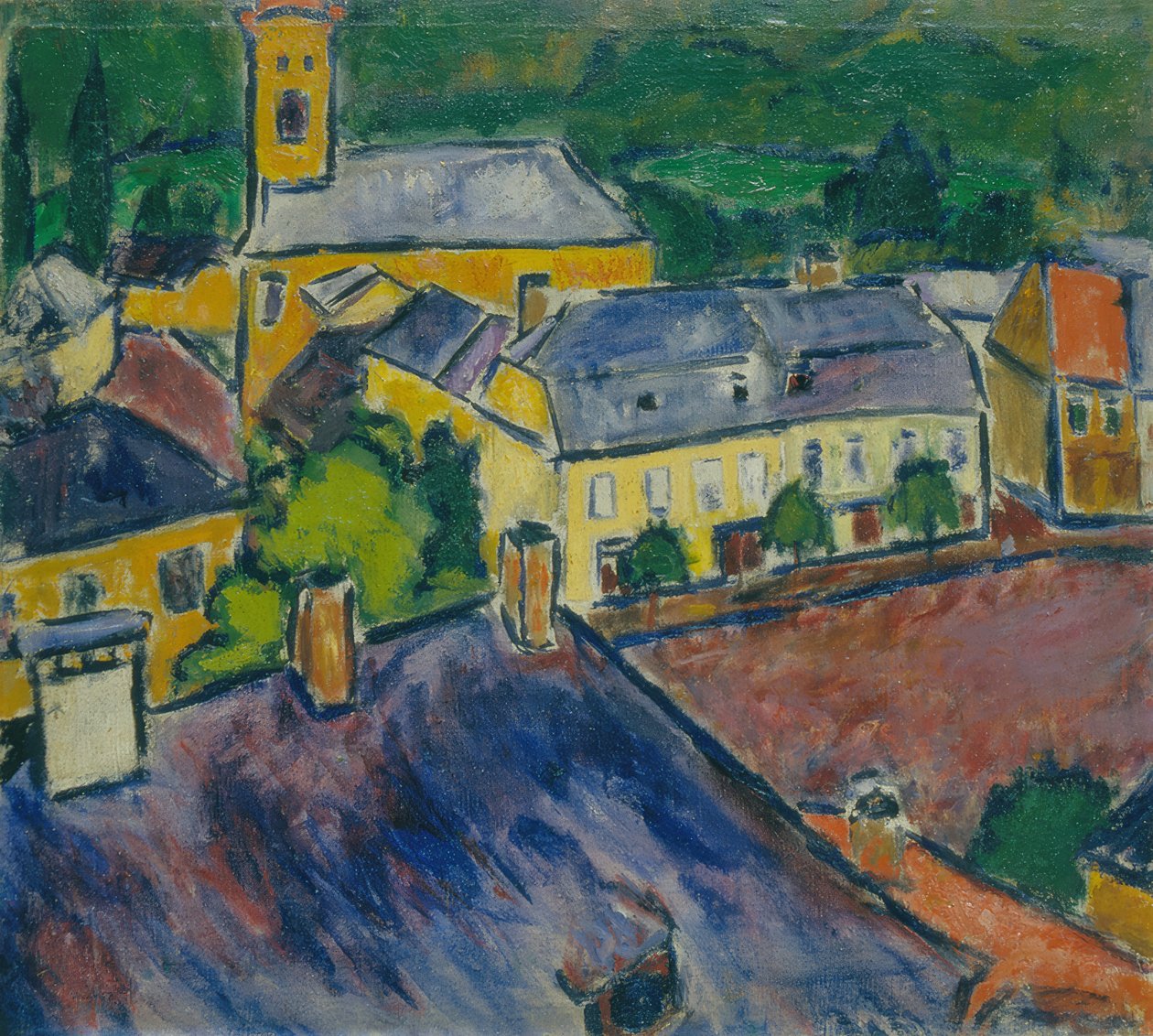 Stadtansicht, 1910 von Sándor Galimberti