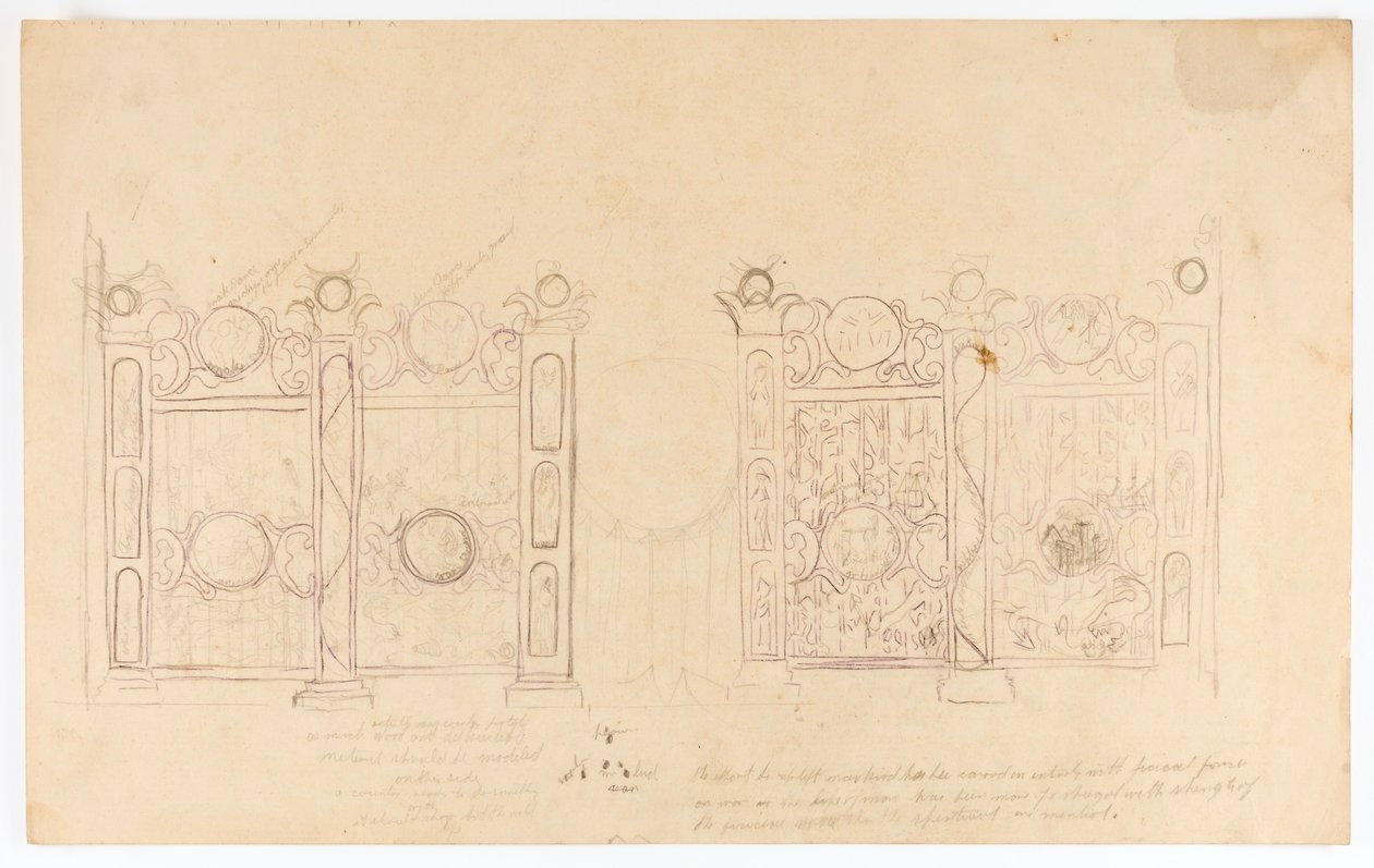 Zaunstudie von Solon H. Borglum