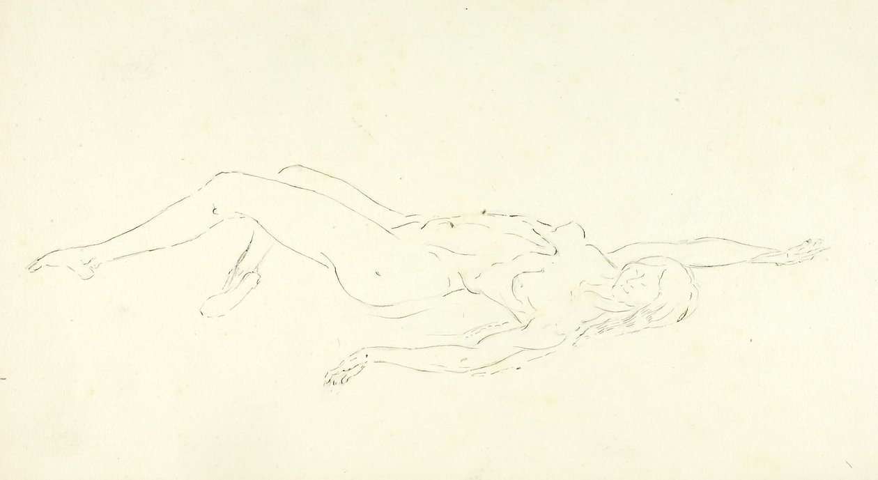 Schwimmender Akt, "Der Sprung" von Solon H. Borglum