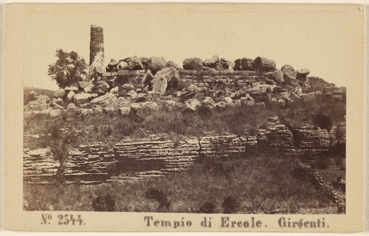 Tempel des Herkules. Girgenti. von Sommer and Behles