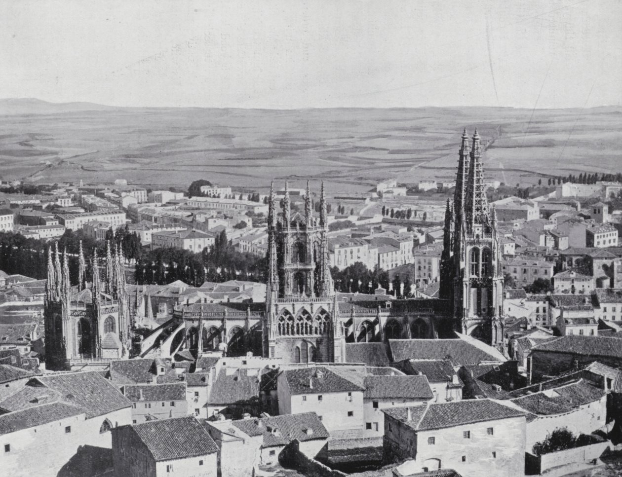 Gesamtansicht von Burgos von Spanish Photographer