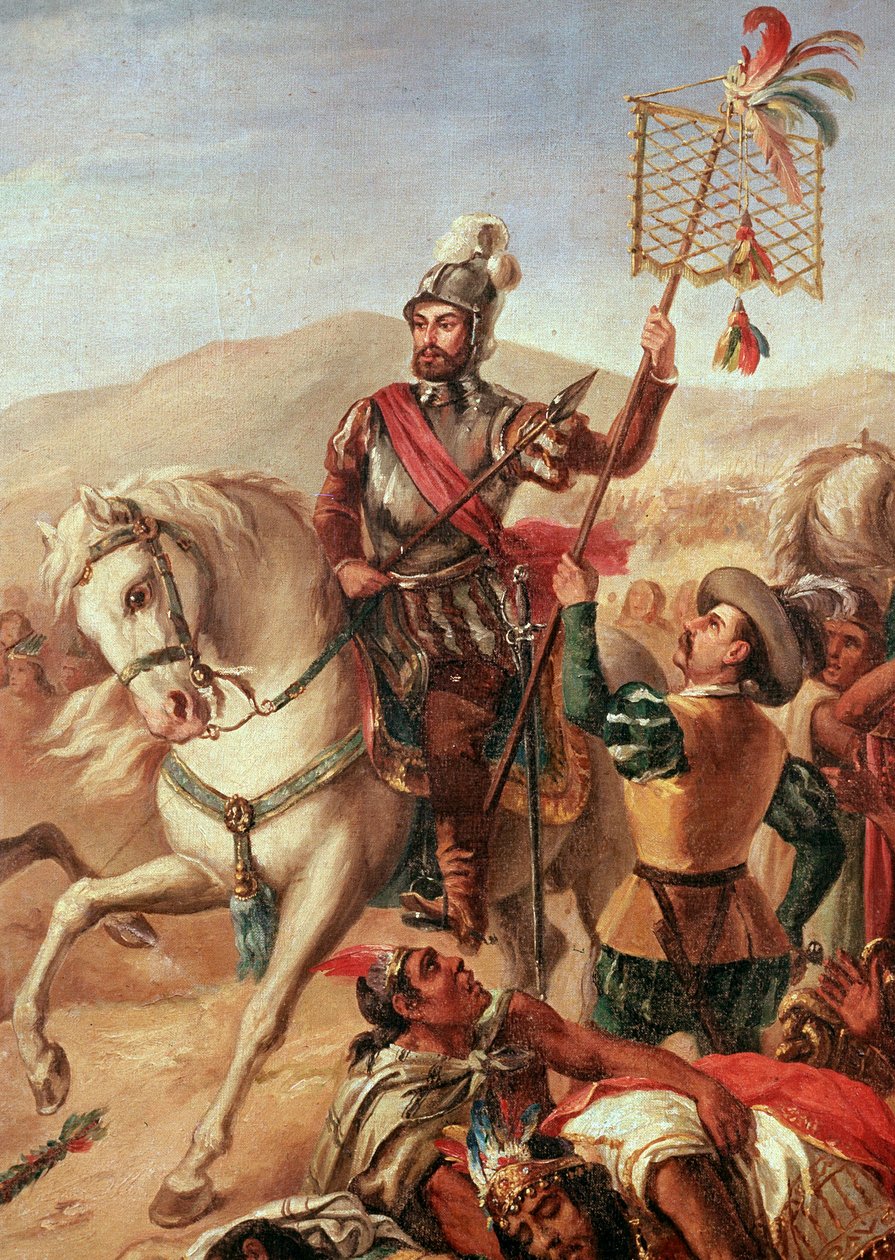Schlacht von Otumba am 7. Juli von Spanish School