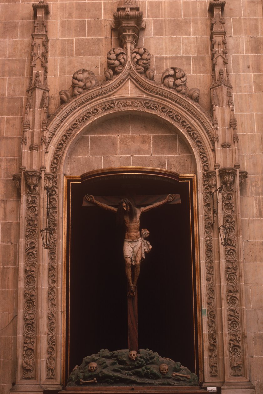Christus am Kreuz von Spanish School