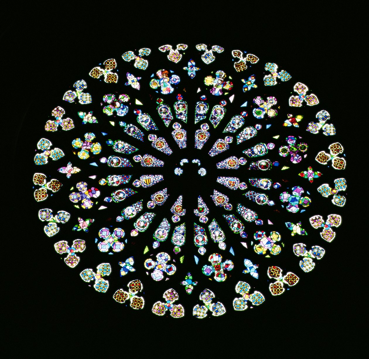 Rayonnant-Rosettenfenster, ca. 1380 von Spanish School