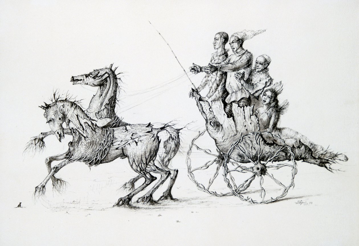 Tod in der Kutsche, um 1850-1890 von Stanislas Lepine