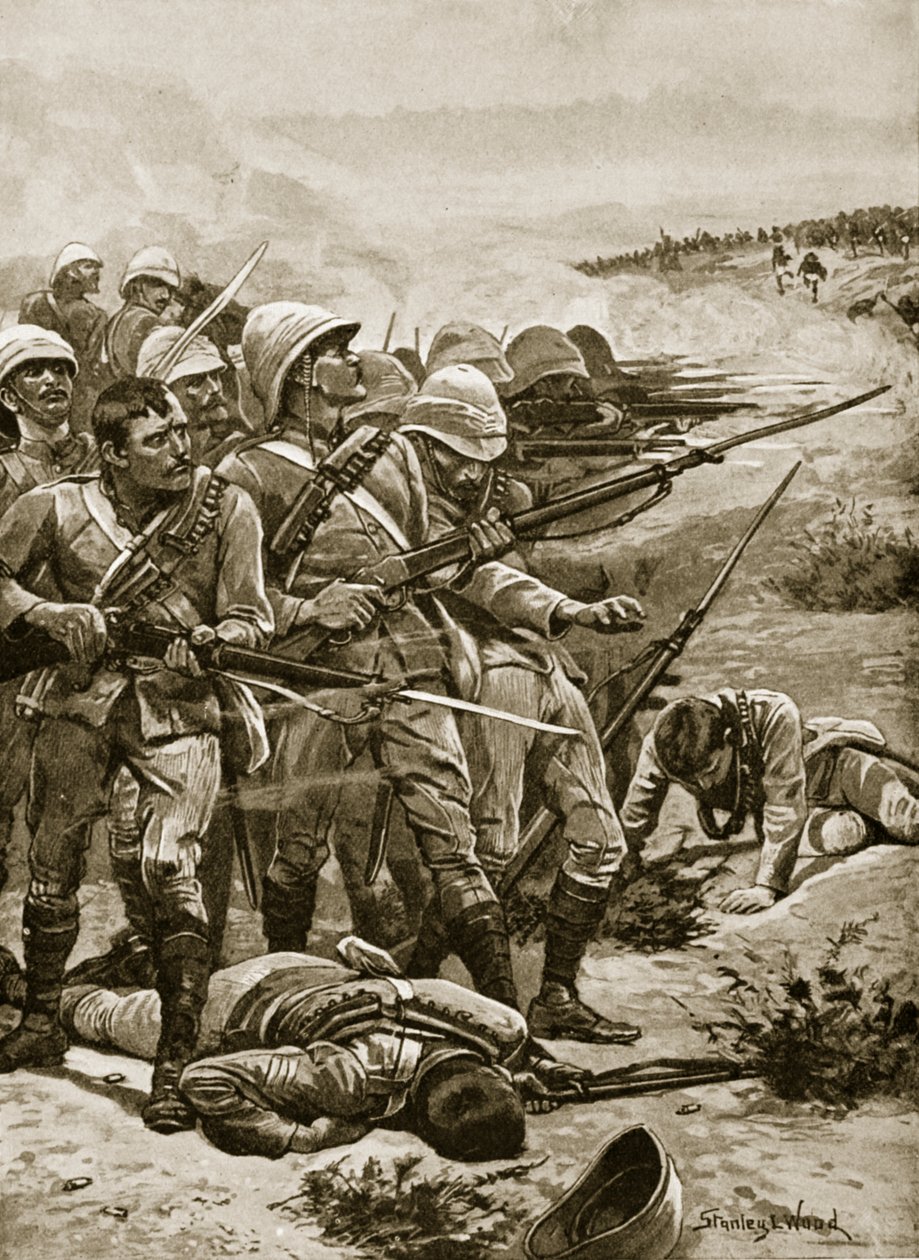 Der Platz von Abu Kru, 19. Januar 1885 von Stanley L. Wood