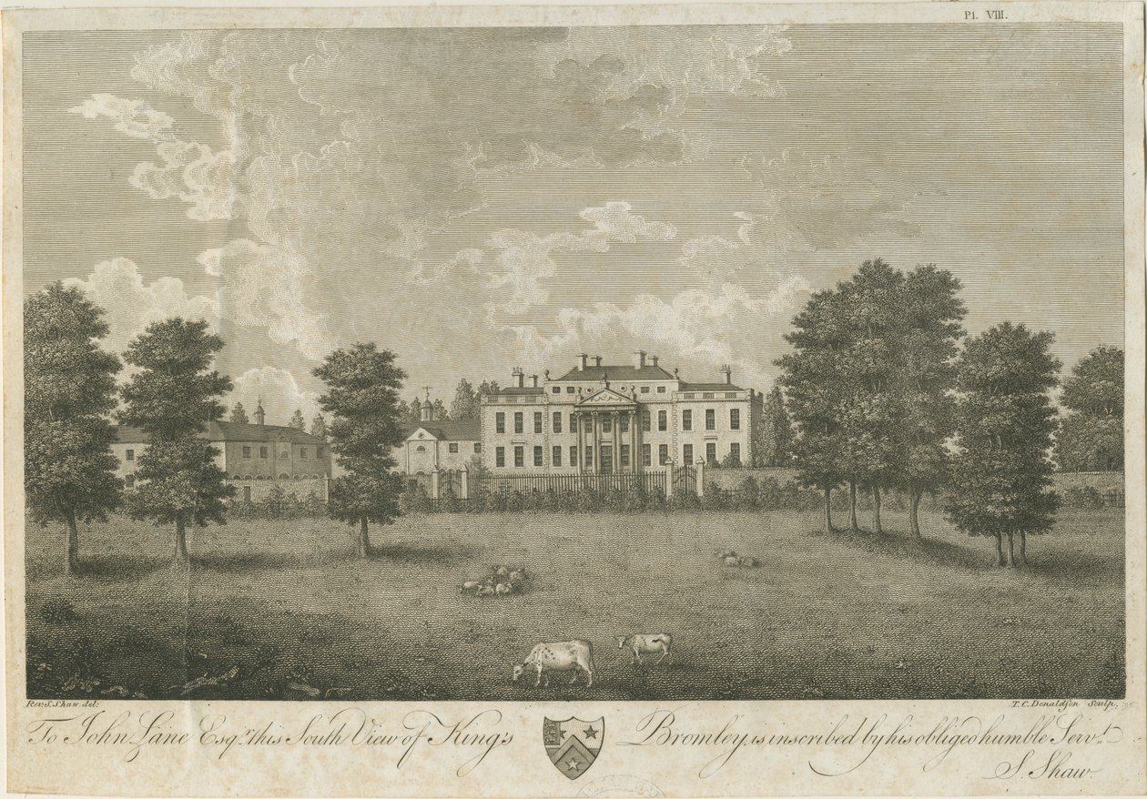 Kings Bromley Hall (Stich) von Stebbing Shaw
