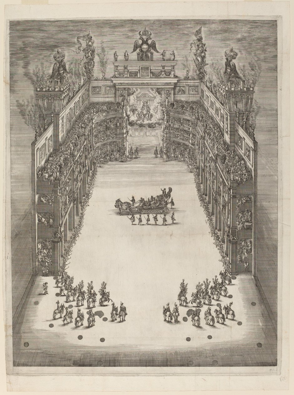 Luftaufnahme des Theaters, 1652 von Stefano della Bella