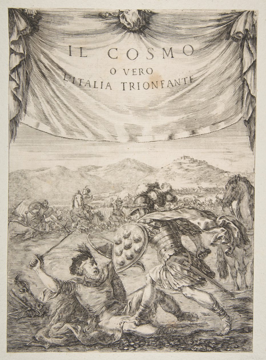 Frontispiz für Il Cosmo, 1650 von Stefano della Bella