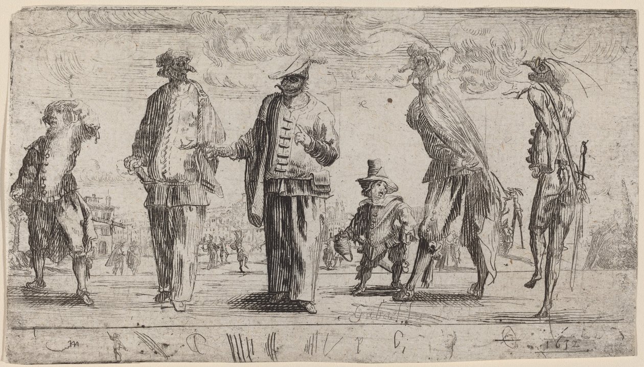 Pantalons, 1632 von Stefano della Bella