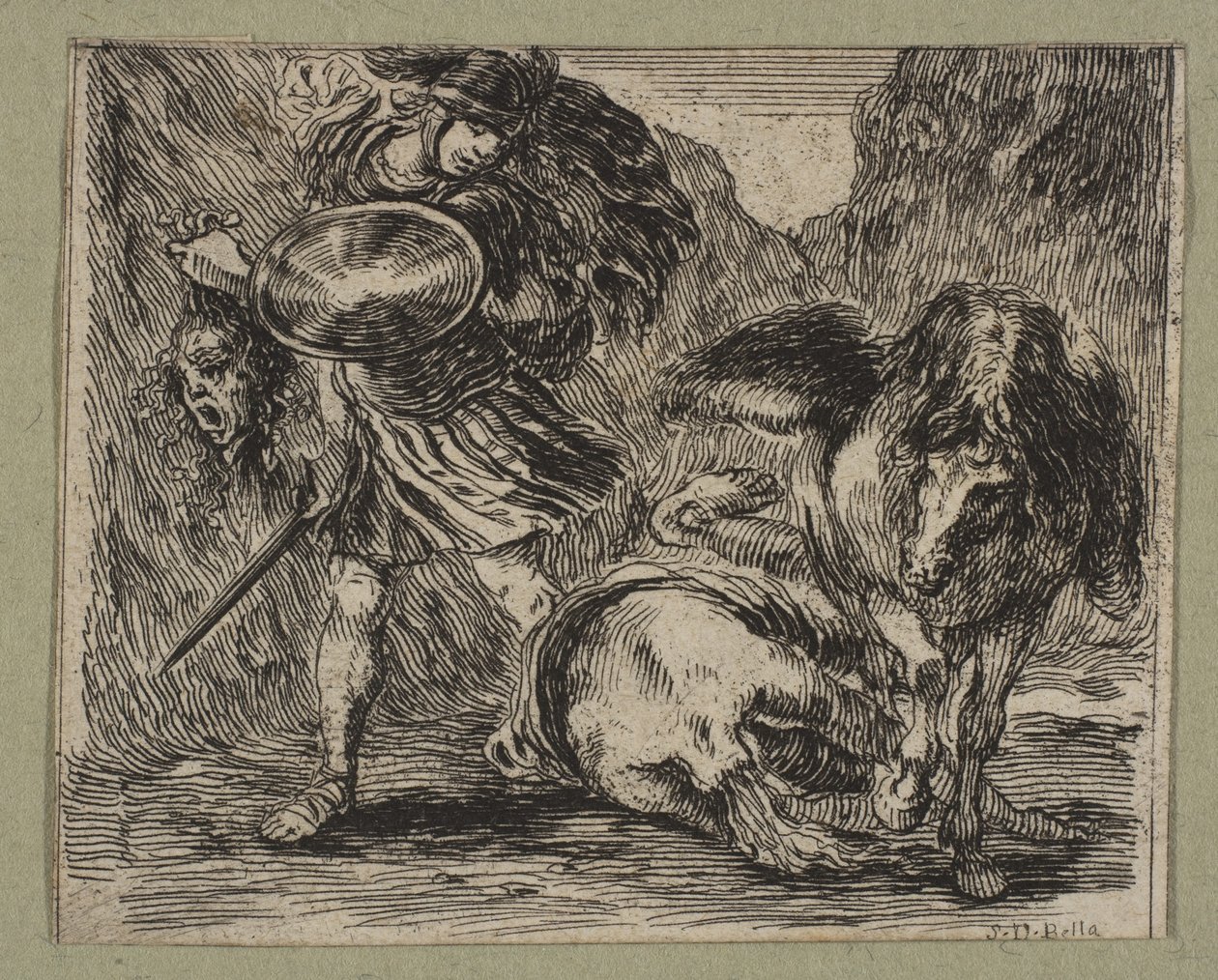 Perseus und Medusa, 1644 von Stefano della Bella