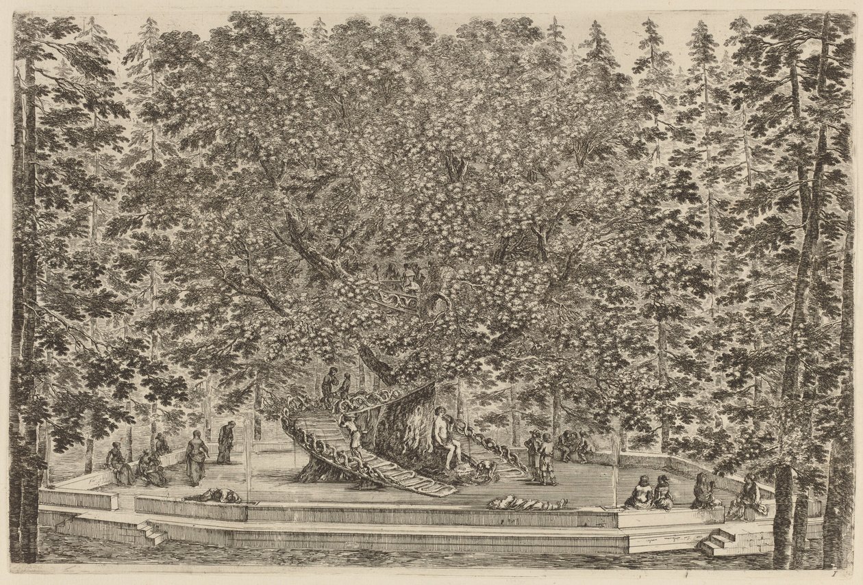 Der bewohnte Baum, wahrscheinlich 1653 von Stefano della Bella