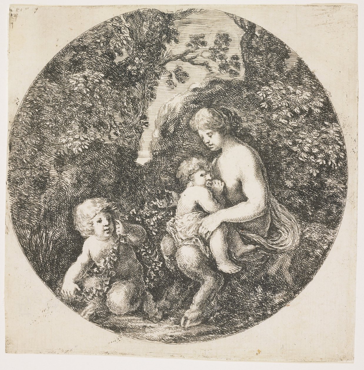 Die Frau des Satyrs, 1656 von Stefano della Bella
