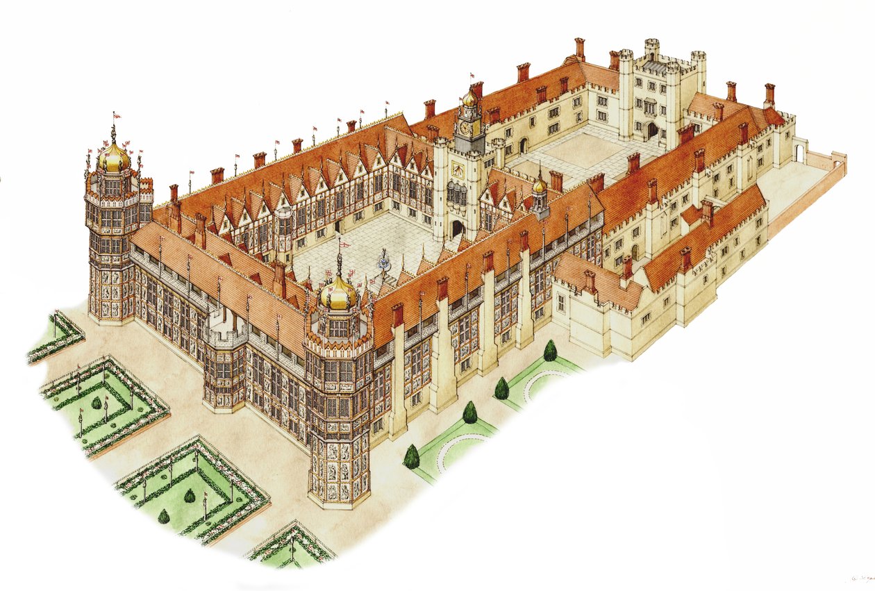 Nonsuch Palace, Surrey, ca. 1540-1600 von Stephen Conlin