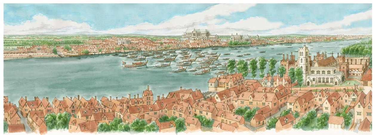 Die Wassermusik-Premiere, London von Stephen Conlin