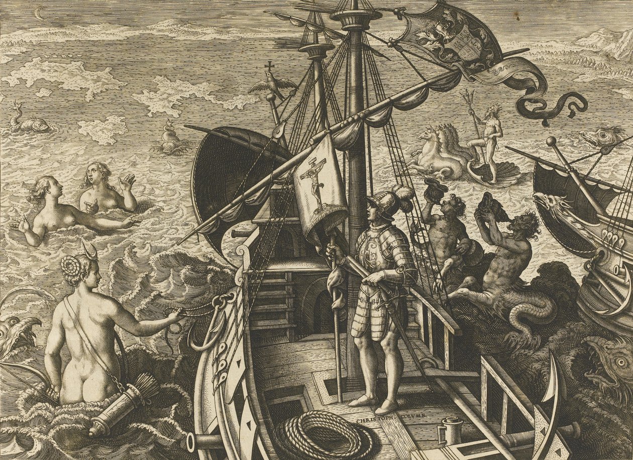 Christophorus Columbus Ligur Americae Retectio von Stradanus