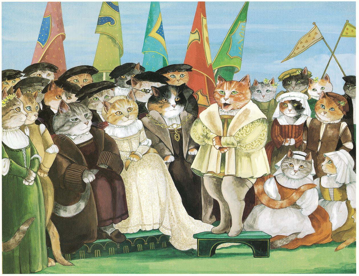 Illustration aus Opera Cats von Susan Herbert