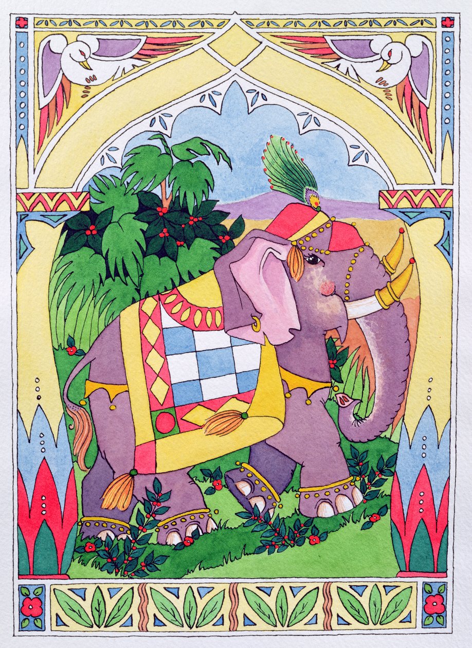 Arabischer Elefant von Suzanne Bailey
