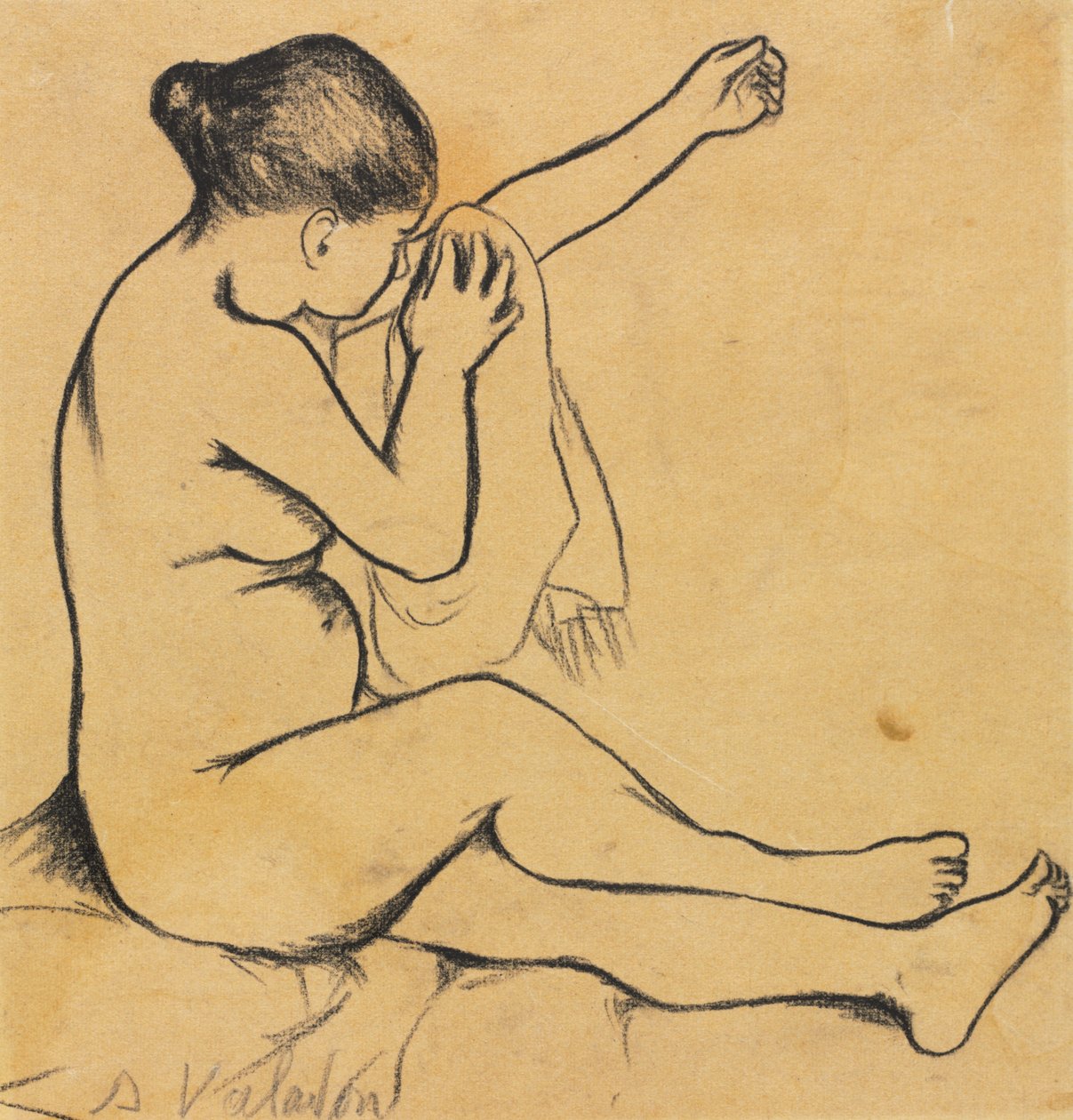 Sitzender weiblicher Akt von Suzanne Valadon