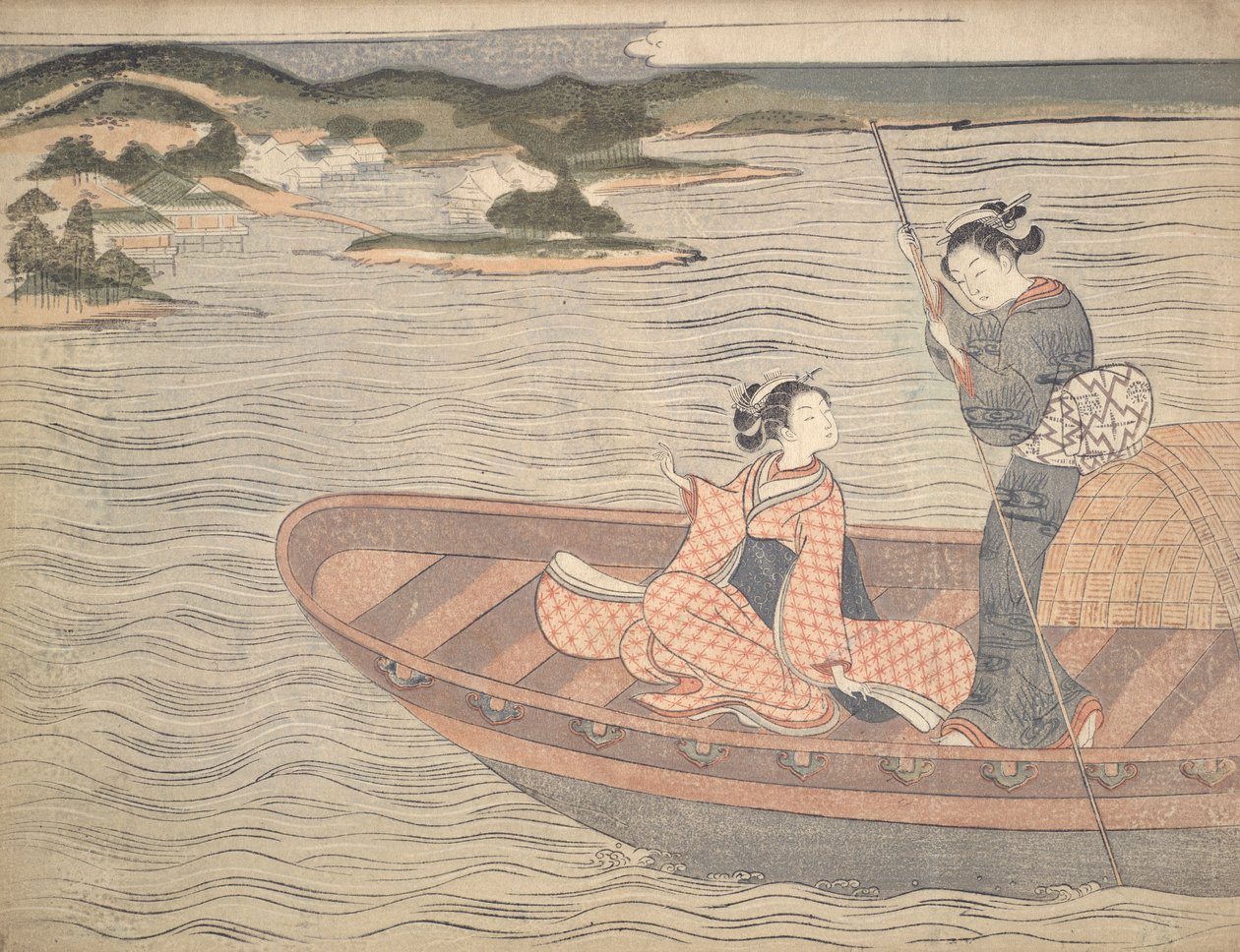 Die Fähre von Suzuki Harunobu