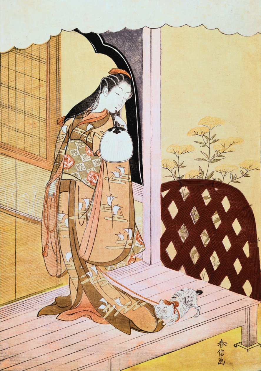 Die Prinzessin Nyosan, 1765 von Suzuki Harunobu