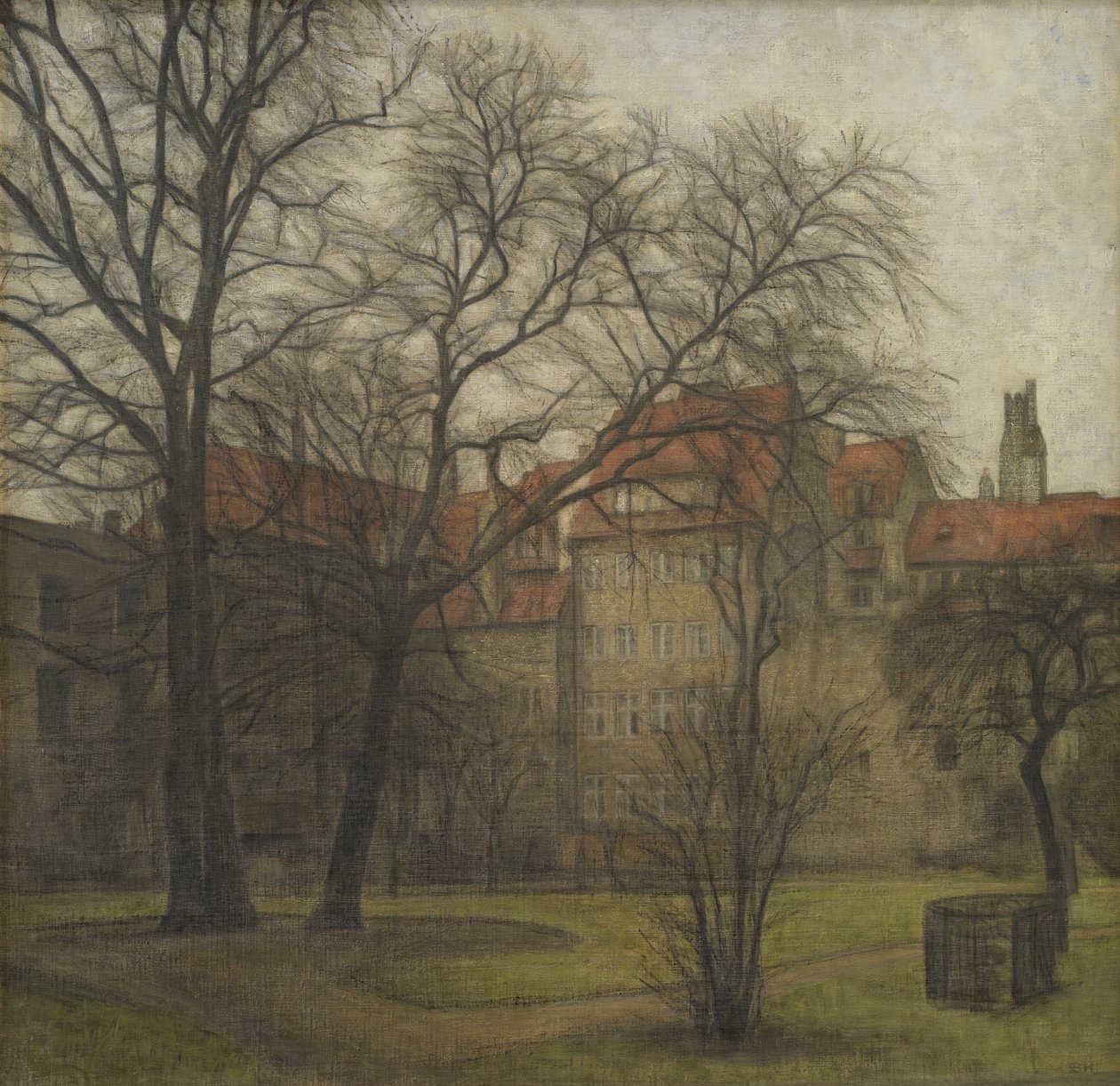 Der Garten des Prinzenpalastes, Kopenhagen von Svend Hammershøi