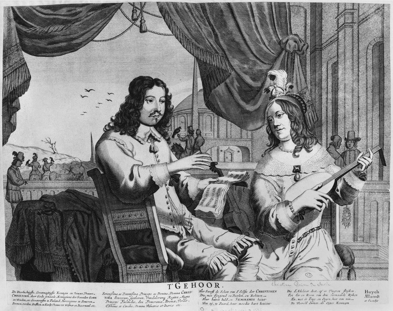 Königin Christina von Schweden (1626-89) von Swedish School