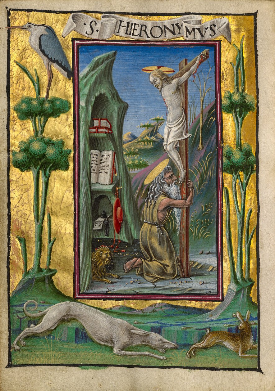 Sankt Hieronymus in der Wüste von Taddeo Crivelli