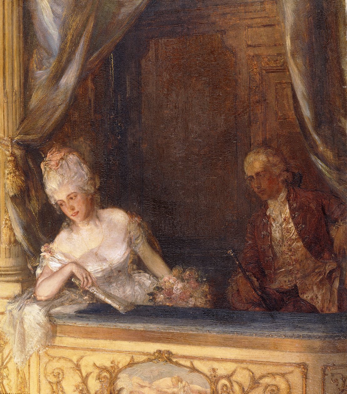 Eine Loge im Old Drury Lane von Talbot Hughes