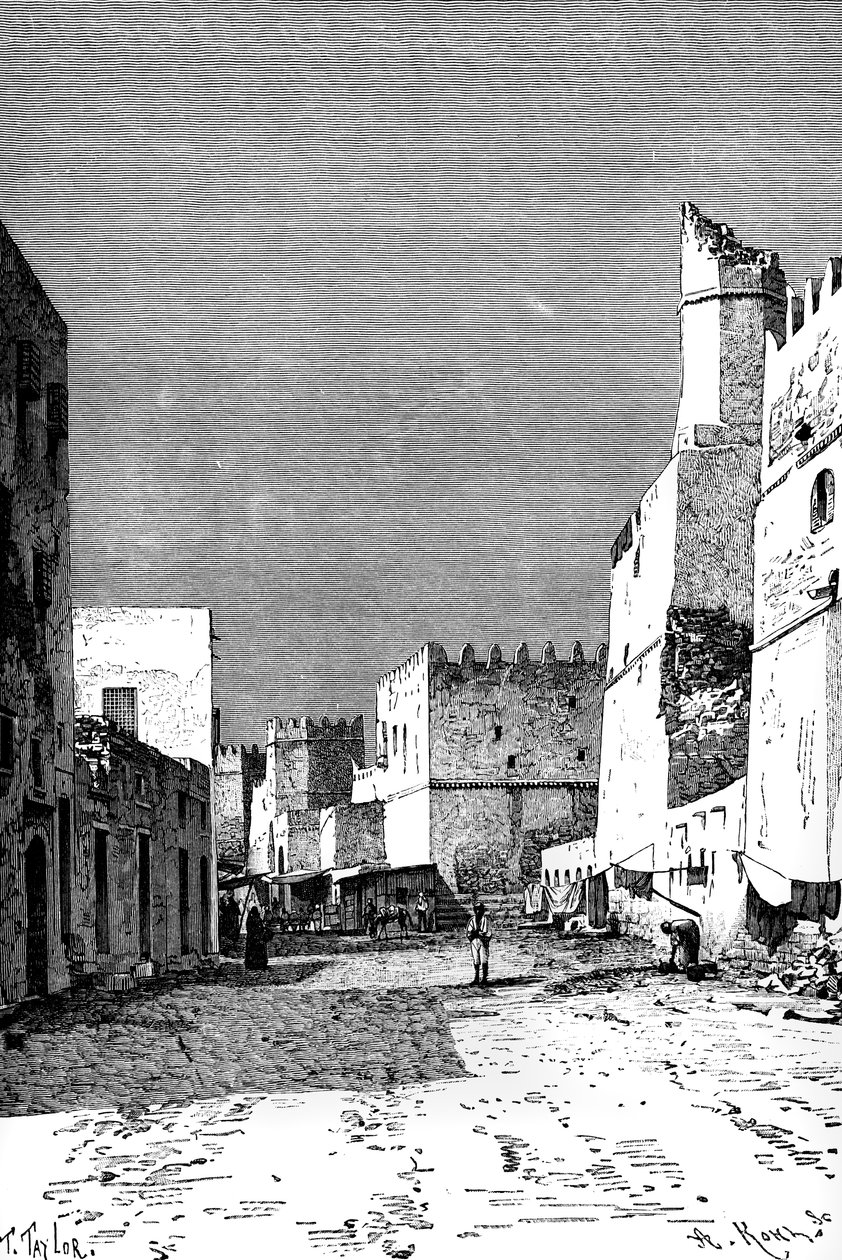 Leonec Straße, Sfakes, Nordafrika von Taylor