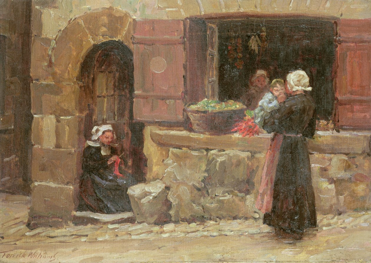 Ein kleiner Laden, Quimperlé, Bretagne von Terrick Williams