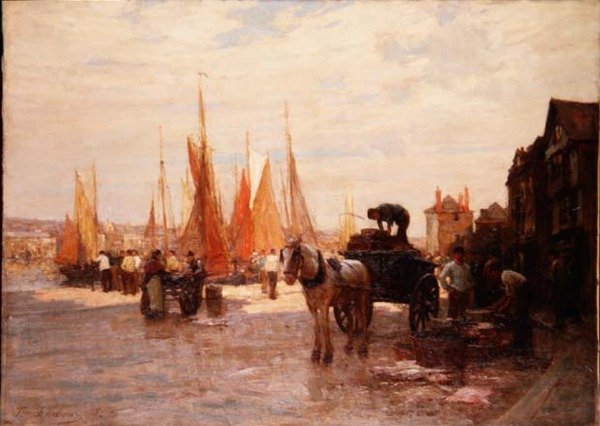 Ein Blick auf den Hafen von Brixham, Devon von Terrick Williams