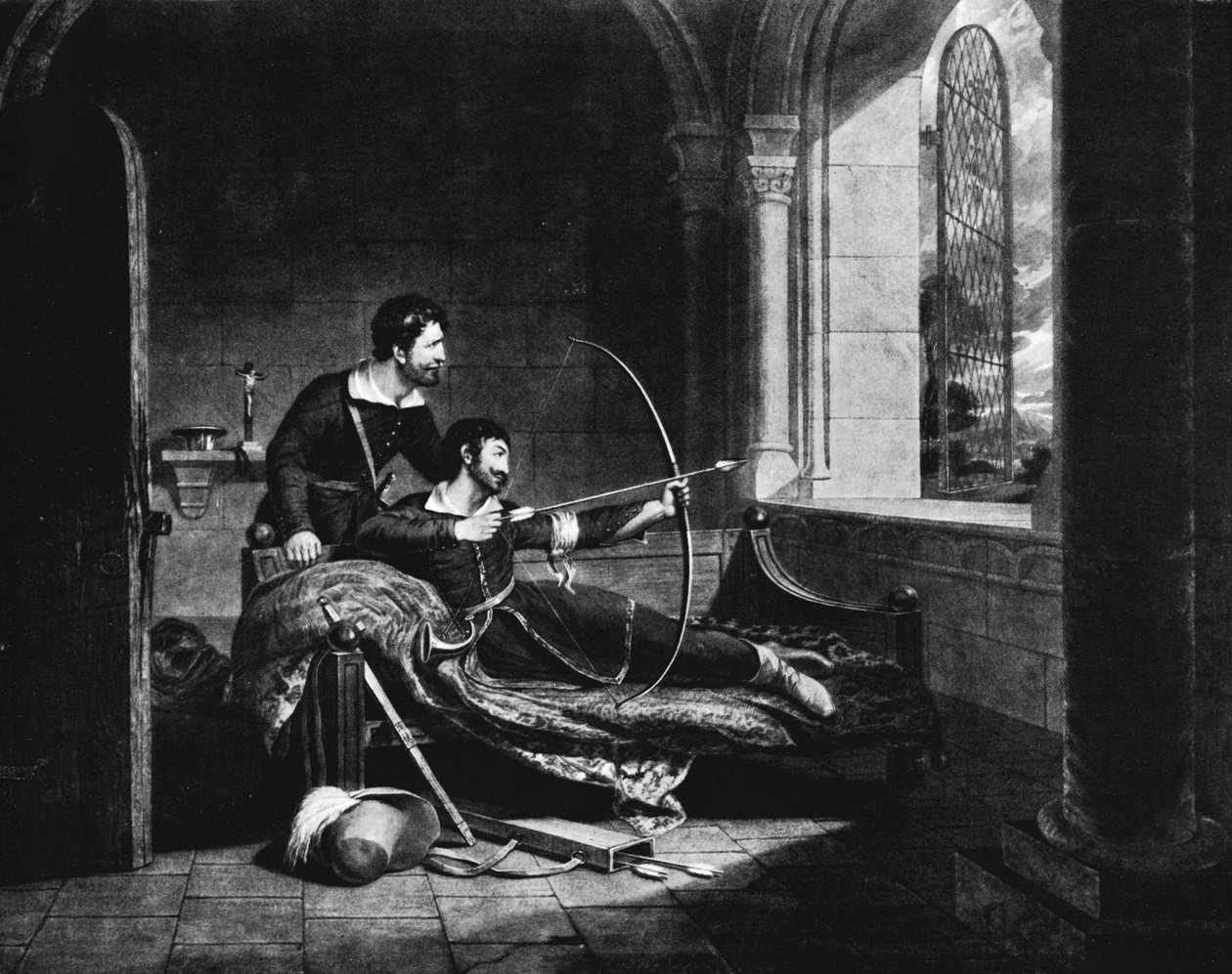 Der Tod von Robin Hood, um 1835, 1912 von Thales Fielding