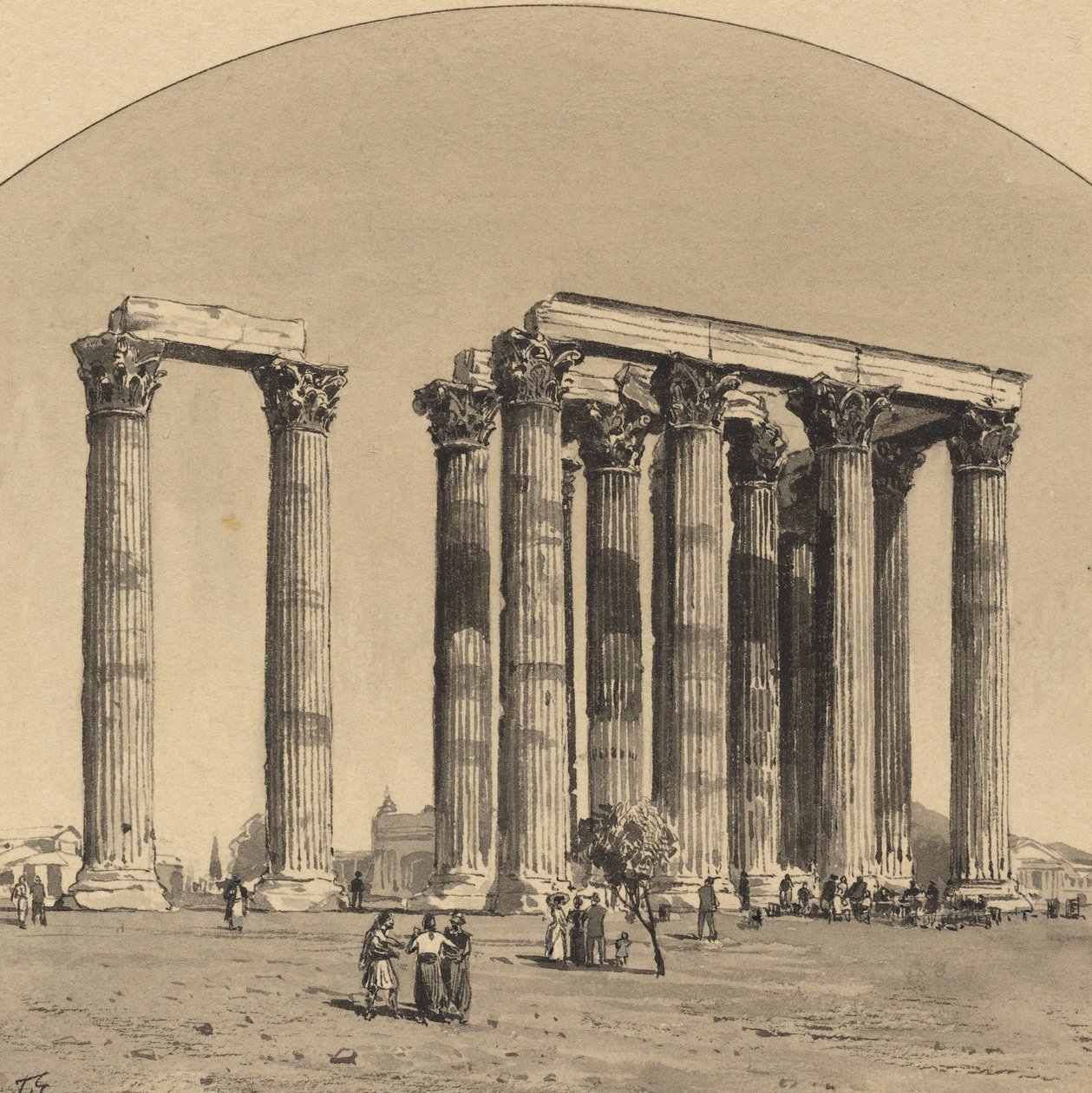 Tempel des Olympischen Zeus von Themistocles von Eckenbrecher
