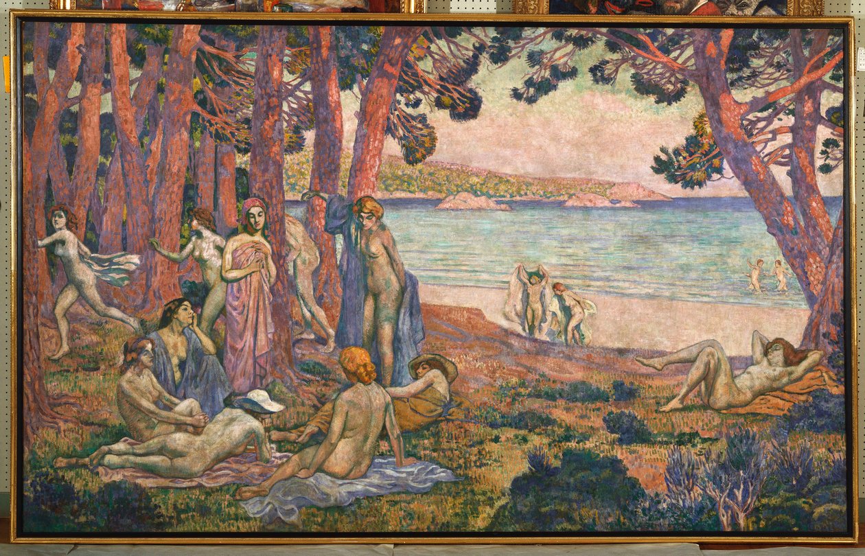 Badende am Meer, 1907-08 von Théo van Rysselberghe